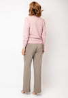 Street One High Neck Cuffed Sleeve Jumper, Pink
