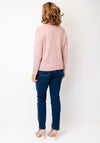 Street One Roll Neck Cotton Jumper, Pink
