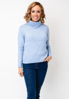 Street One Roll Neck Cotton Jumper, Blue