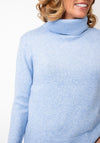 Street One Roll Neck Cotton Jumper, Blue