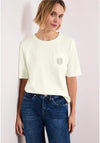 Street One Brooch Detail Pocket T-Shirt, White