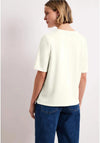 Street One Brooch Detail Pocket T-Shirt, White