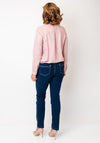 Street One Ruffled Neck Button Up Blouse, Pink