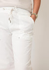 Street One Cotton-Blend Wide Leg Trousers, White