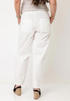 Street One Cotton-Blend Wide Leg Trousers, White