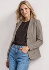 Street One Herringbone Blazer, Saddle Brown