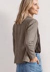 Street One Herringbone Blazer, Saddle Brown