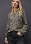 Street One Leopard Print Blouse, Beige