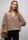 Street One Leopard Print V Neck Blouse, Pink