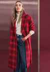 Street One Long Check Coat, Autunm Red
