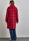Street One Long Check Coat, Autunm Red