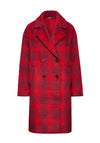 Street One Long Check Coat, Autunm Red