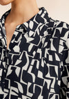 Street One Monochrome Midi Shirt Dress, Navy