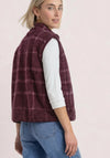Street One Teddy Check Gilet, Wine