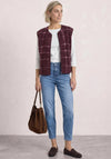 Street One Teddy Check Gilet, Wine