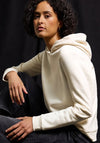 Street One Cotton Hoodie, Cream