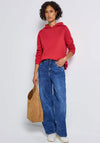 Street One Cotton Hoodie, Red