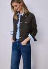 Street One Cotton Blend Jacket, Brown