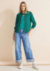 Street One Lightweight Knit Jacket, Green