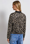Street One Leopard Print Bomber Jacket, Brown