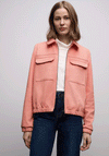 Street One Short Velour Jacket, Pink