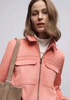 Street One Short Velour Jacket, Pink