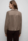 Street One Short Velour Jacket, Light Brown