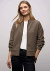 Street One Ribbed Knit Zip Jacket, Tan