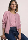 Street One Ribbed Cropped Sleeve Jacket, Pink