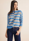 Street One Sweater Striped Print, Blue