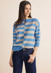 Street One Sweater Striped Print, Blue