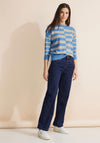Street One Sweater Striped Print, Blue