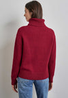 Street One Knit Roll Neck Jumper, Autunm Red