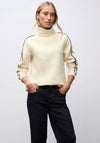 Street One Roll Neck Sweatshirt, Cream