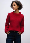 Street One Chenille Knit Jumper, Red