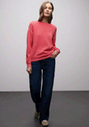 Street One Knit Round Neck Jumper, Pink