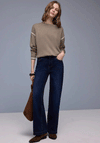 Street One Knit Round Neck Jumper, Brown