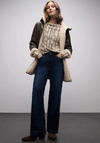 Street One Patterned Knit Jumper, Beige