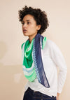 Street One Graphic Print Lightweight Scarf, Green Multi