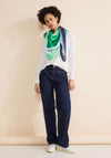 Street One Graphic Print Lightweight Scarf, Green Multi
