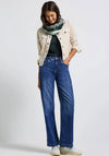 Street One Zebra Patterned Loop Scarf, Green