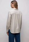 Street One Contrast Leopard Striped Shirt, Beige
