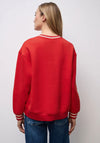 Street One Paris Club Slogan Sweatshirt, Red