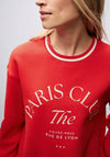 Street One Paris Club Slogan Sweatshirt, Red