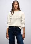 Street One Paris Print Sweatshirt, Cream