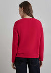 Street One Drawstring Neck Sweatshirt, Red