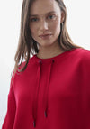 Street One Drawstring Neck Sweatshirt, Red
