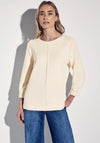 Street One Scuba Fabric Top, Cream