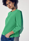 Street One Scuba Fabric Top, Green