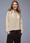 Street One Scuba Funnel Neck Sweatshirt, Beige